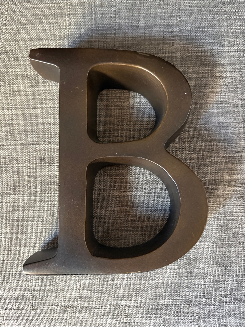 Decorative Letter 'B' - Metal Home Accent
